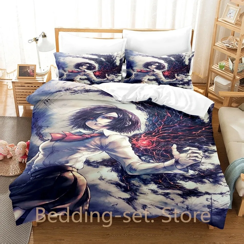 Tokyo Ghoul Touka Kirishima Bedding Set Single Twin Full Queen King Size Bed Set Adult Kid Bedroom Duvetcover Sets Anime Bed