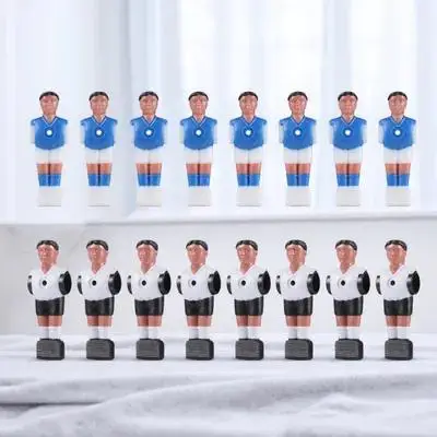 

16pcs Football Foosball Table Player Replacement Resin Wear-Resistant Durable Bright Colors Long Lasting Practical Gift