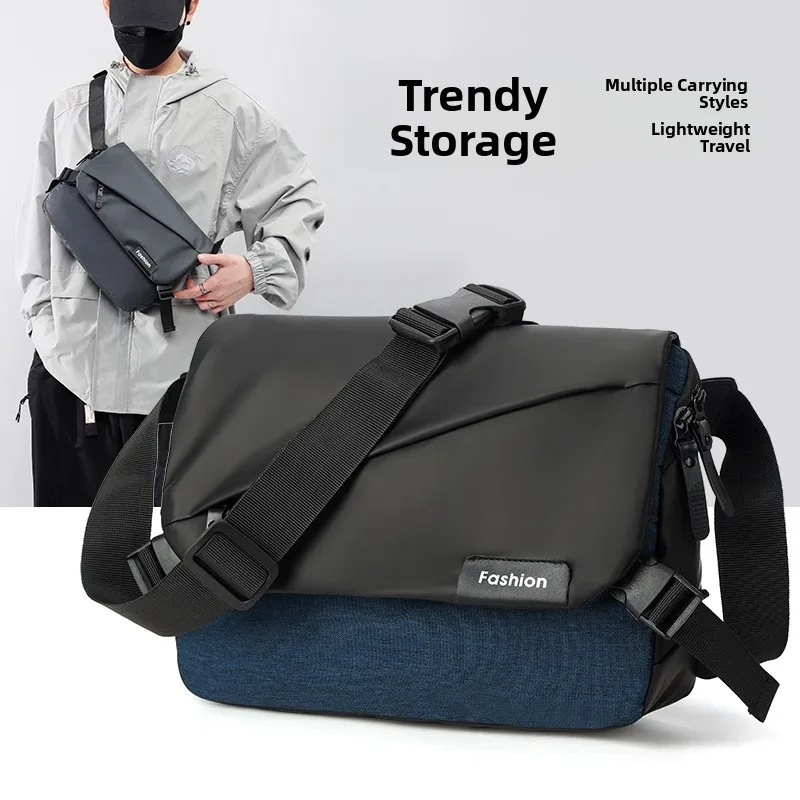 Borsa a tracolla sportiva leggera Borsa da petto grande Capaci da uomo Busin Commuter Faionable Paul Nuova copertina ribaltabile Single ou...