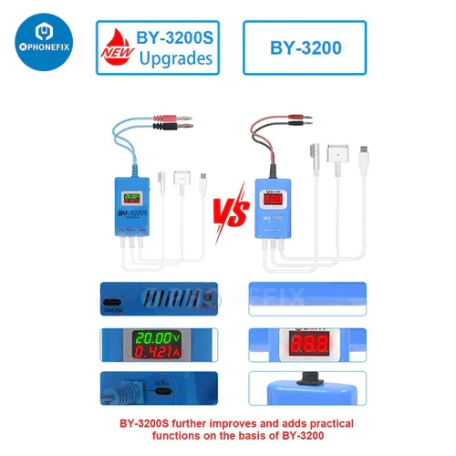 BY-3200S Cable For Macbook Charging Board Repair For Single Board Boot System Type-C/T-Style/L-Style Connector Charging Cable