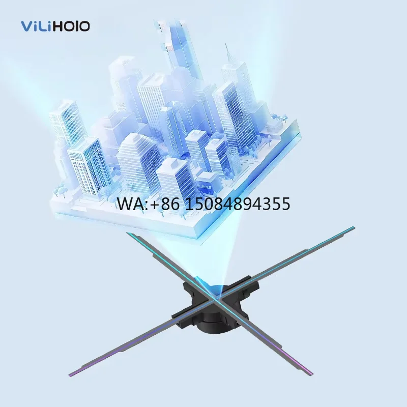 

Professional 3D Hologram Fan Equipment Outdoor Advertising LED Holographic Display with 2200 Nit Brightness and 1 Year Warranty