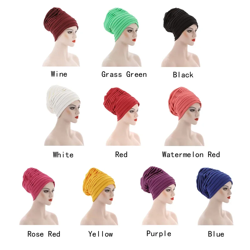 Lastest Turban Bonnet Cap Women African Auto Geles Aso Oke Headtie Already Made Muslim Hijab Head Wrap Scarf Hat Nigerian Beanie