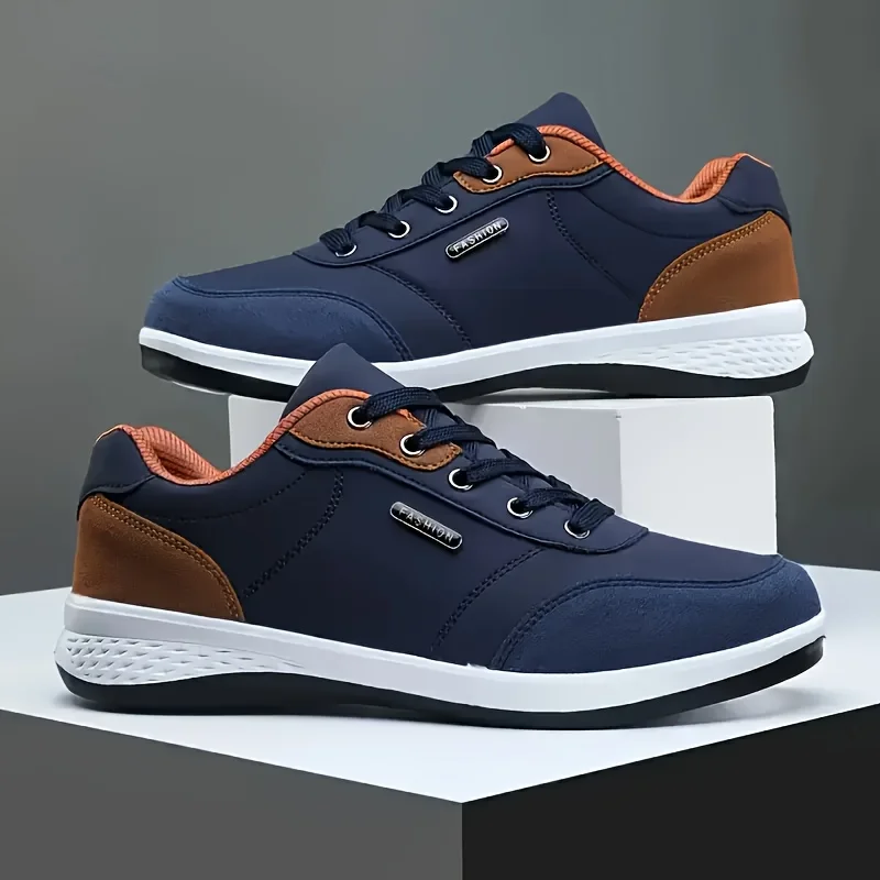 

Men Shoes Spring Autumn Waterproof Walking Sneakers Leisure Male Leather Sports Shoes Non-Slip Footwear Tennis for Men