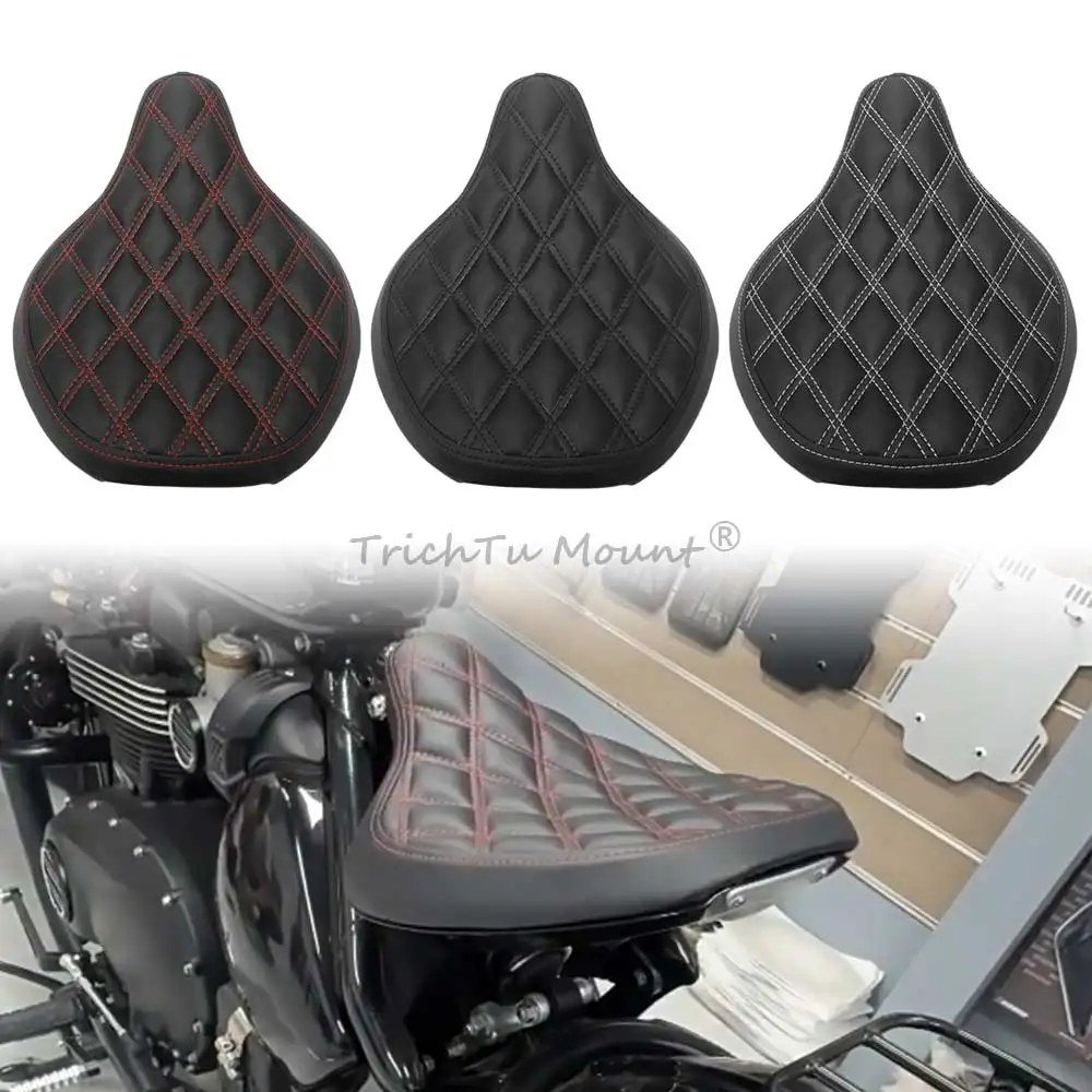 

Motorcycle Front Driver Solo Seat compatible For Triumph Bonneville Bobber 2017 2018 2019 2020 2021 2022 2023 2024 2025