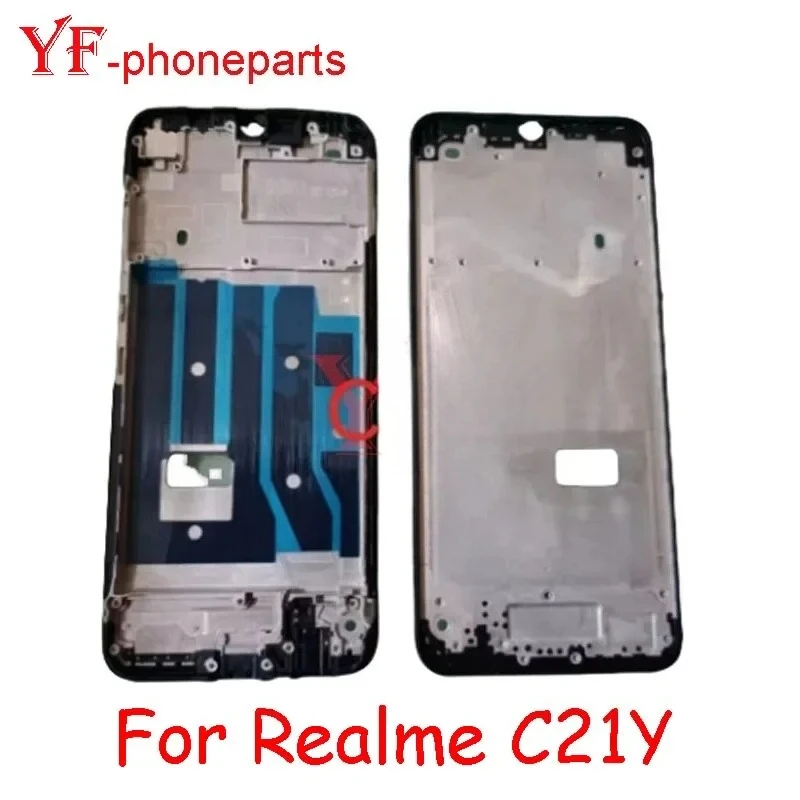 Cadre central pour Realme C21Y RMX3261 RMX3263, cadre avant LCD, boîtier, pièces de réparation