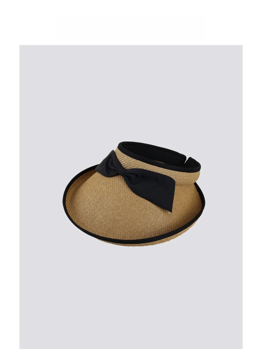 fetsbuy-wide-brim-straw-hat-women's-hairband-sunshade-hat-outdoor-sun-protection-hat-handwoven-knot-design