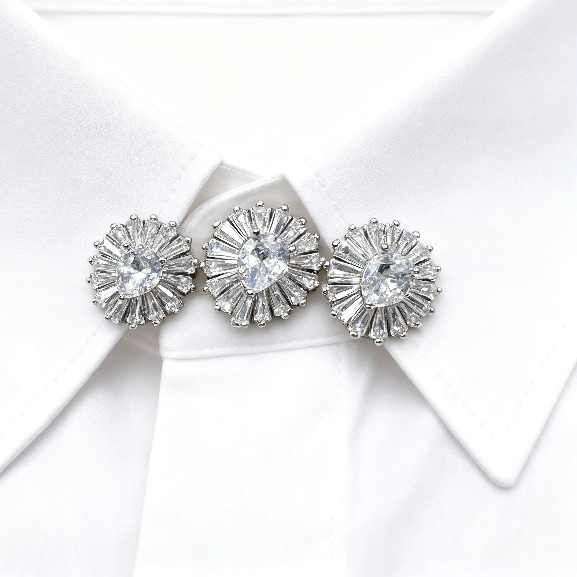 

5 шт., дизайн капли воды, циркониевая пуговица для свитера, пальто, кашемировый вязаный кардиган, роскошные пуговицы со стразами и кристаллами