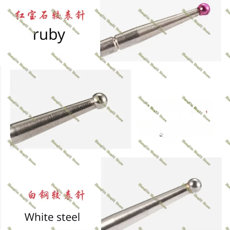 Jarum Pengukur Dial Kepala Baja Ruby/Putih M1.4/M1.6/M1.8/M2.0 Probe Indikator Pengukur Header Probe Pengukur Ketinggian