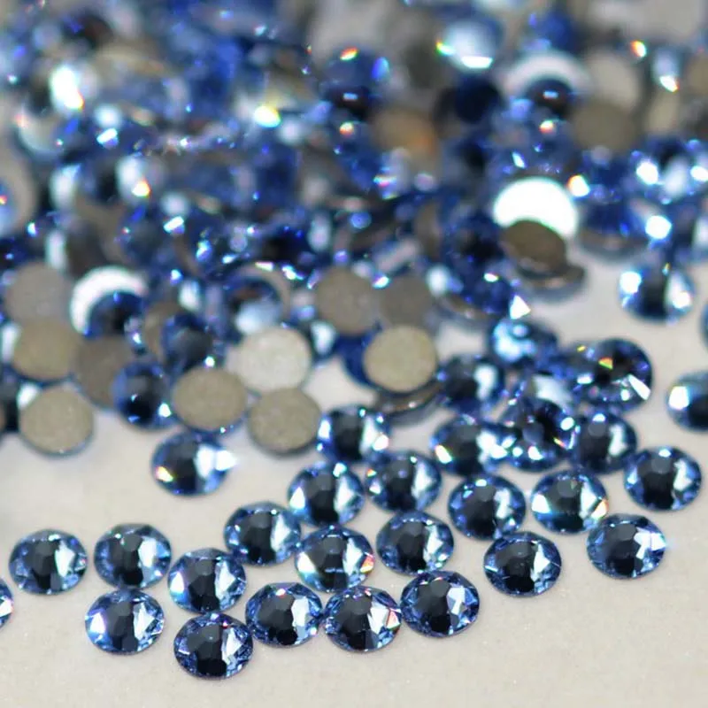 

Diamonds For Crafts Nail Charms Sapphire Blue No Hotfix Crystal Strass Beads Decorative Diamond Glass NON Hot Fix Rhinestone