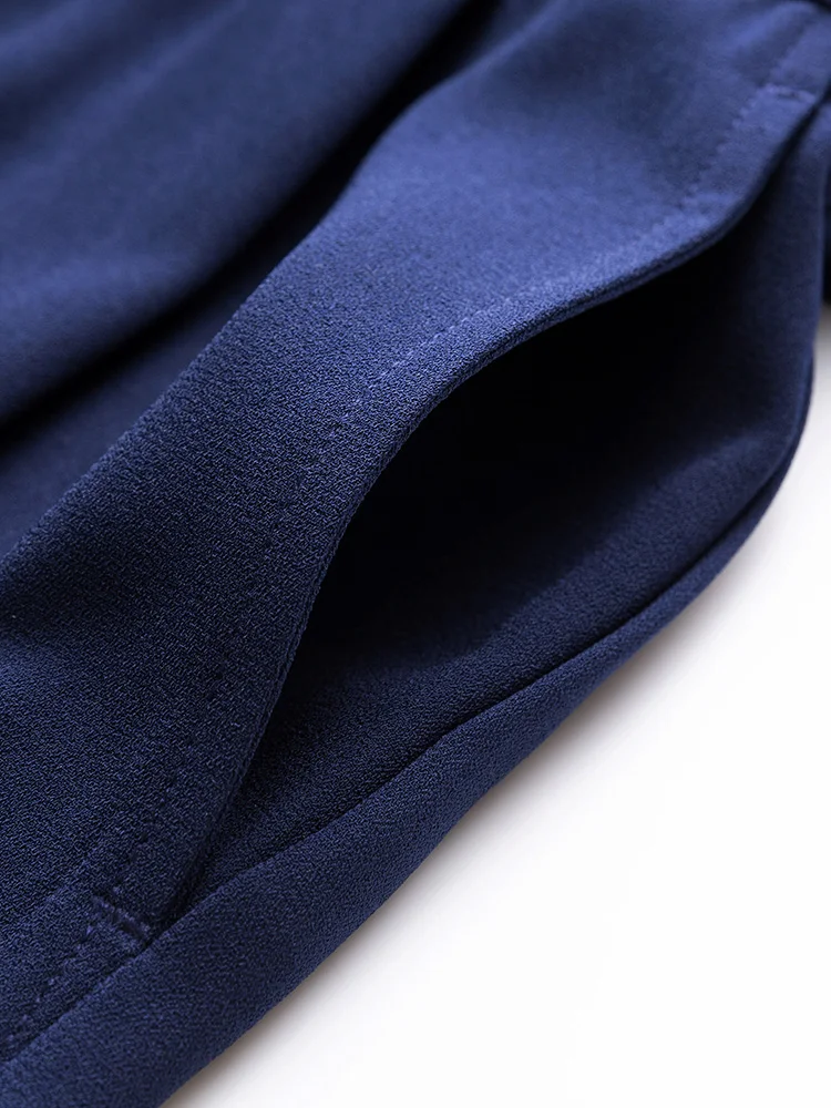 미에트로 패션 캐주얼 원피스 V넥 루즈핏 출퇴근 여성복 하이웨이스트 롱 팬츠 폴리에스터 섬유