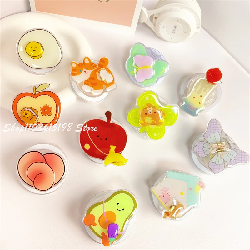 

Корейский милый поворотный мультяшный магнитный держатель для телефона Griptok Grip Tok, подставка для iPhone 16, аксессуары Magsafe Smart Tok