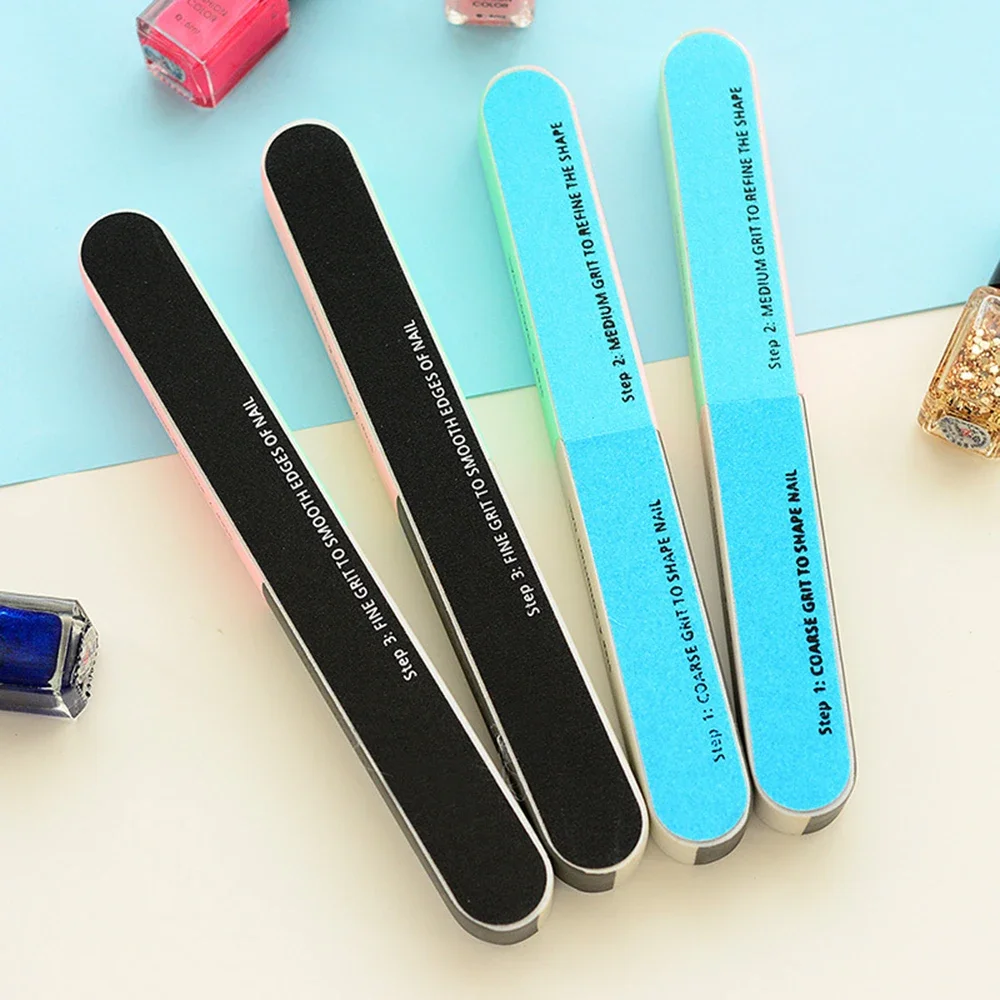 Colorful Professional Buff for Nails Six-sided Polishing Nail File Sanding Manicure Nail File Sanding Beauty Manicure Tools