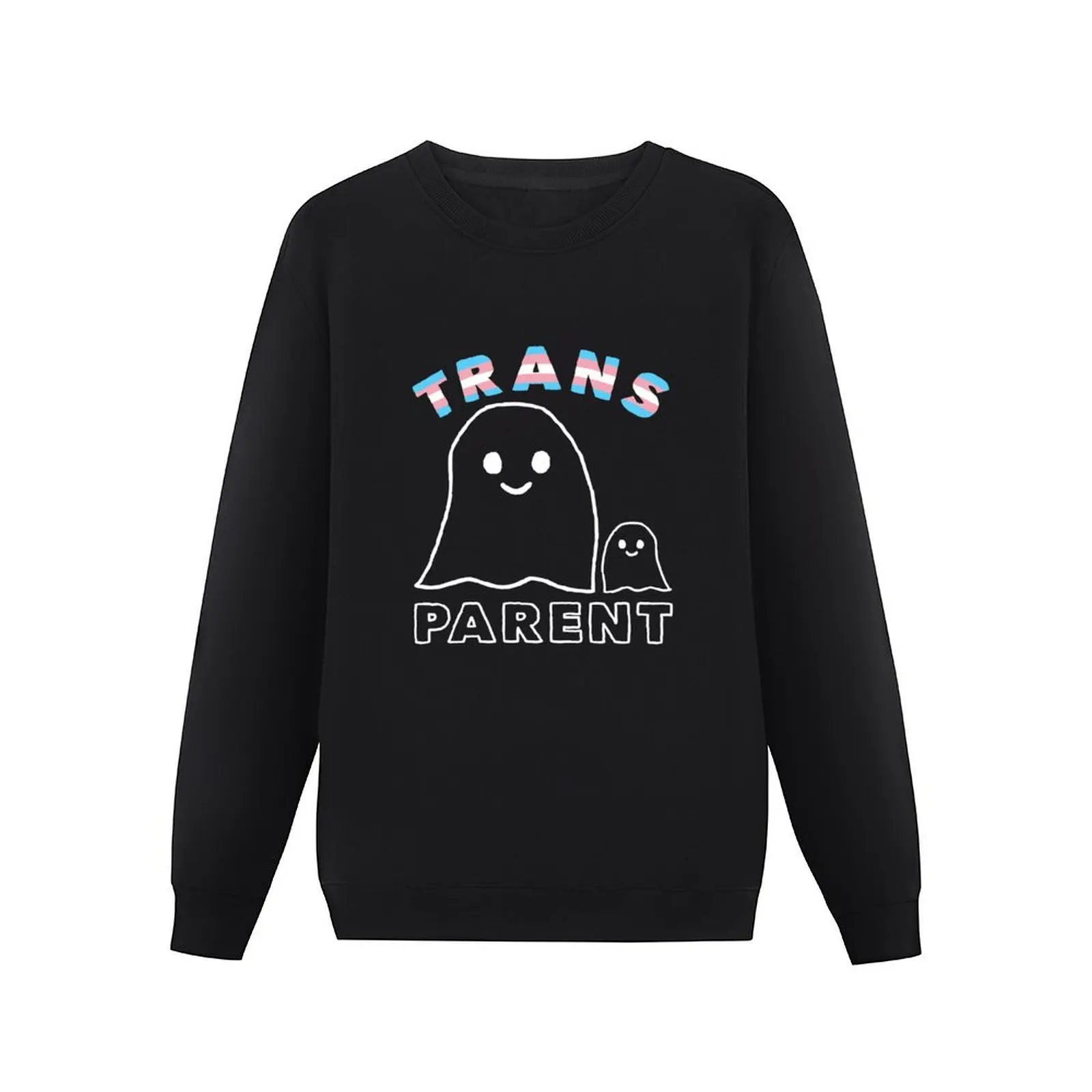 Spooky Ghosts Halloween Trans Parent Transgender Pride Flag Pullover Hoodie korean clothes autumn jacket men sweatshirt male