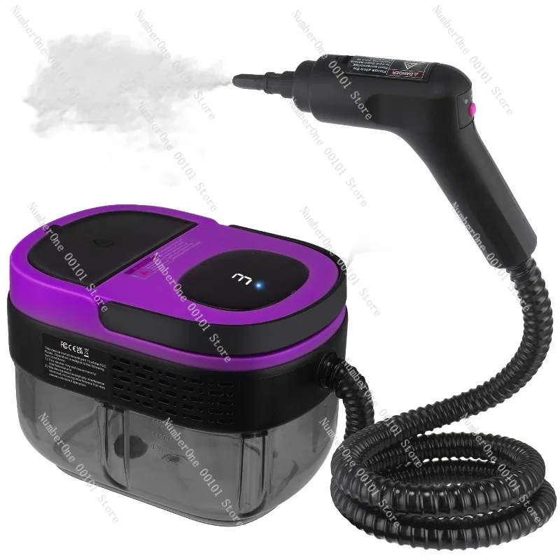 مفتاح مقبض أوتوماتيكي جديد، منظف بخاري بدرجة حرارة عالية 1600 مل سعة كبيرة