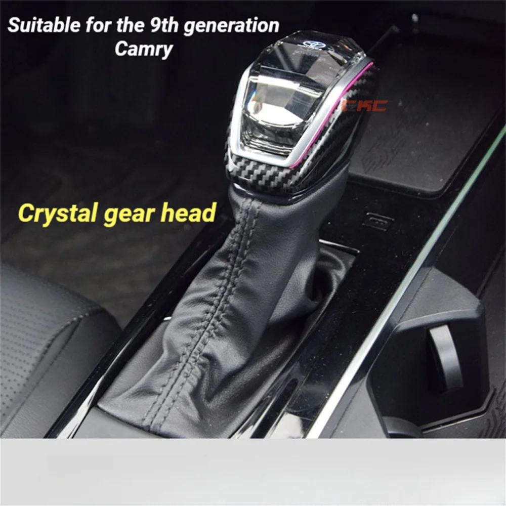 

For Camry 2024 9th Crystal Gear Head for Car Luxury Crystal Design Durable Easy to Install