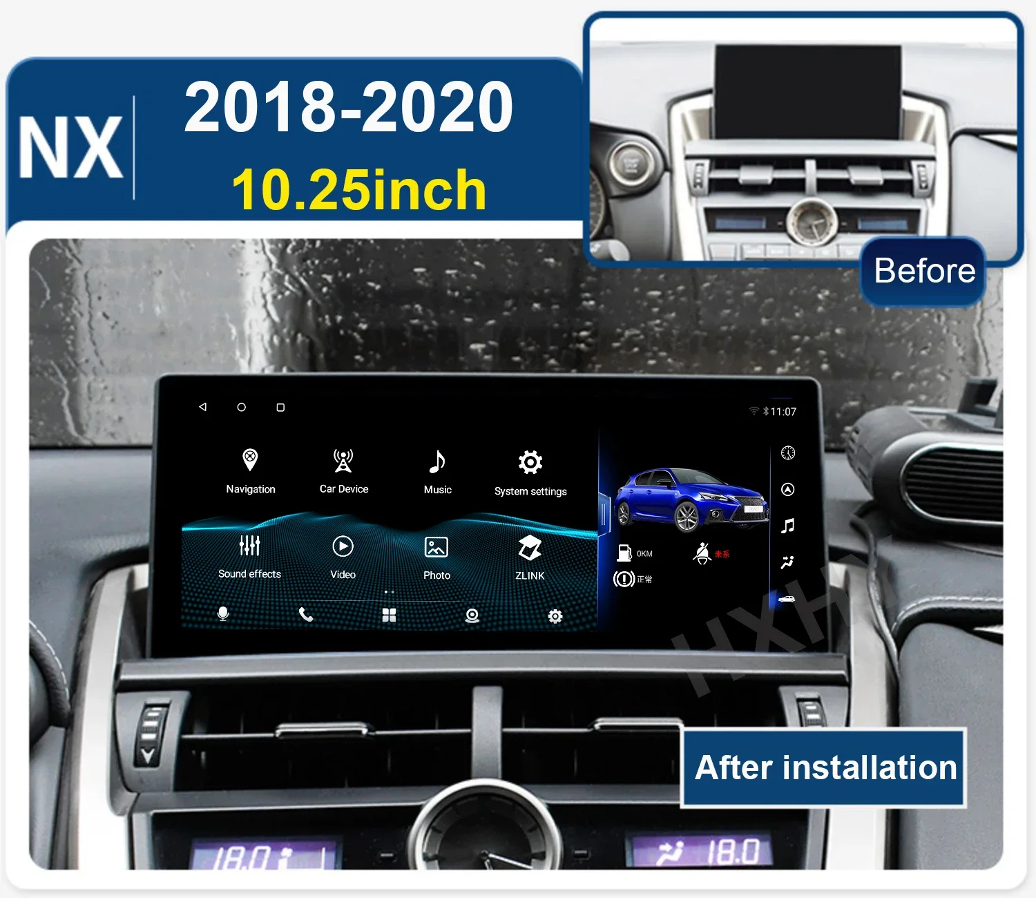 For Lexus Nx 200t 300h Nx200t 2014 - 2017 2018 Android 13 Car Radio Screen 2 Din Stereo Receiver Autoradio Multimedia Player Gps