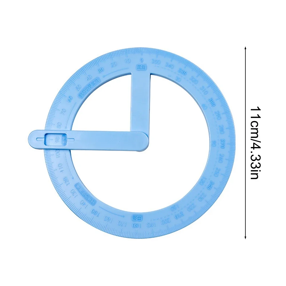 1 Stuk 360 Graden Activeit Gradenboog Student Hoeklezer Tekening Briefpapier Leerdelen Rechthoek En Acute