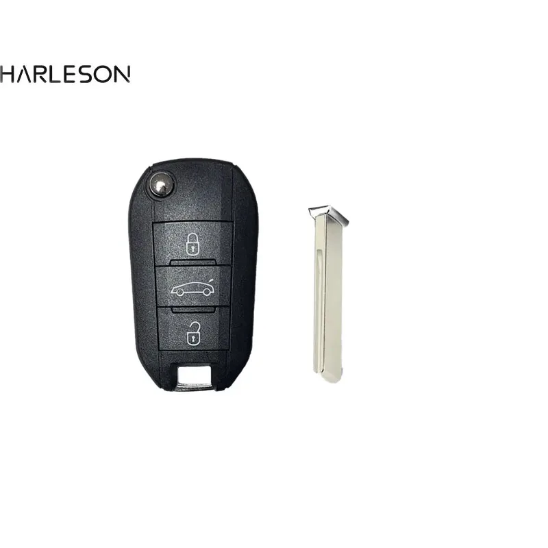 Replacement Flip Remote Car Key Shell Case For Citroen Aircross C3 C4 C5 C6 For Peugeot 308 4008 RCZ 508 VA2 HU83 3 buttons