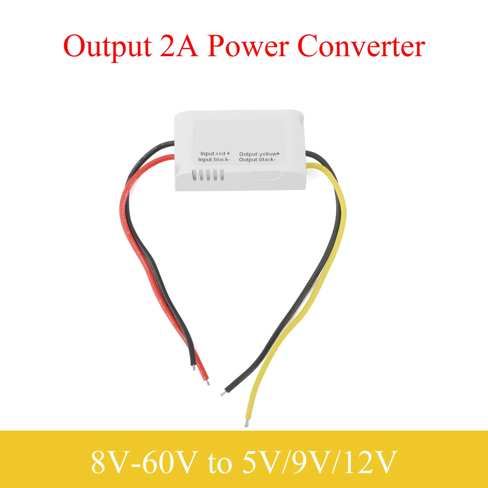 8V-60V to 5V/9V12V DC Power Converter 2A Buck Regulator Step-Down Voltage Automotive Power Supply Moudle Waterproof For Car