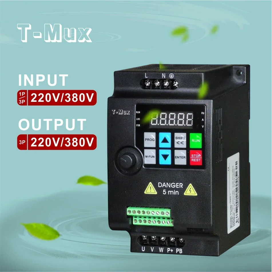 Mini solar pump inverter 1.5KW 3 Phase 380V 50/60HZ DC input AC output VFD frequency converter motor drive controller