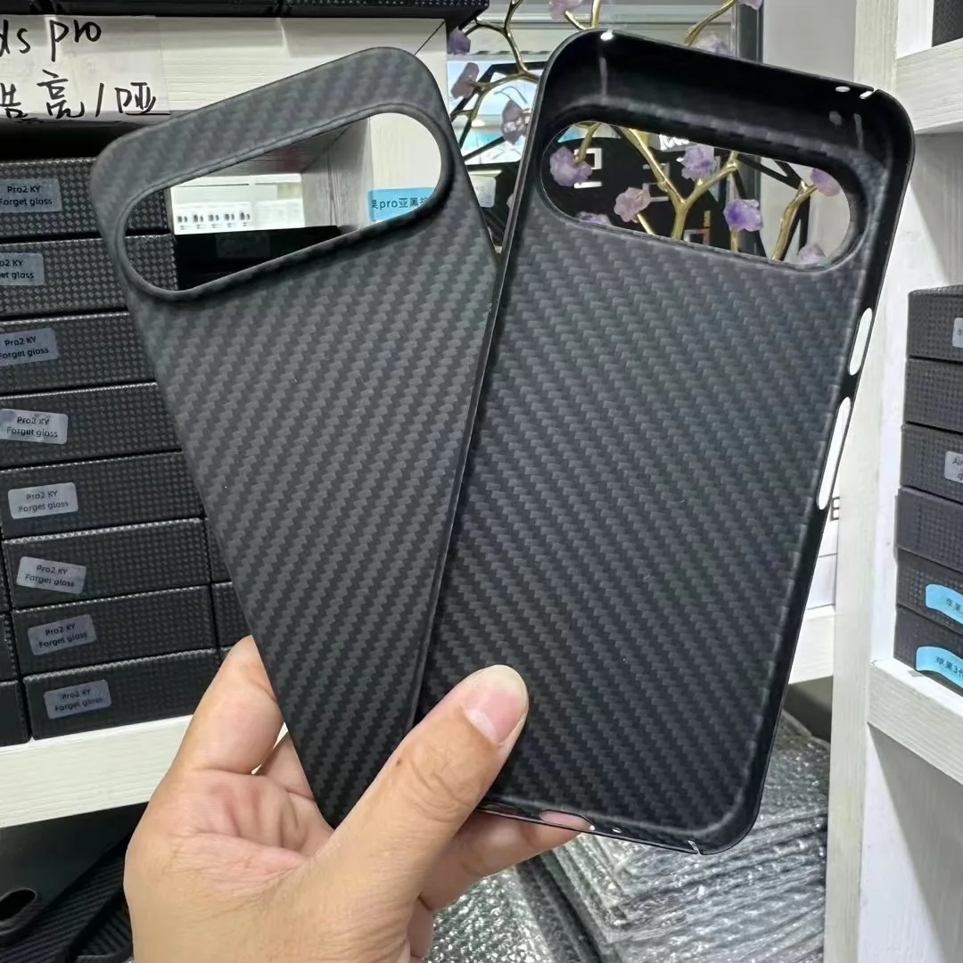 

Real carbon fiber is suitable for Google Pixel 9 fessional case military-grade bumper armor covering aramid fiber mobile phone c