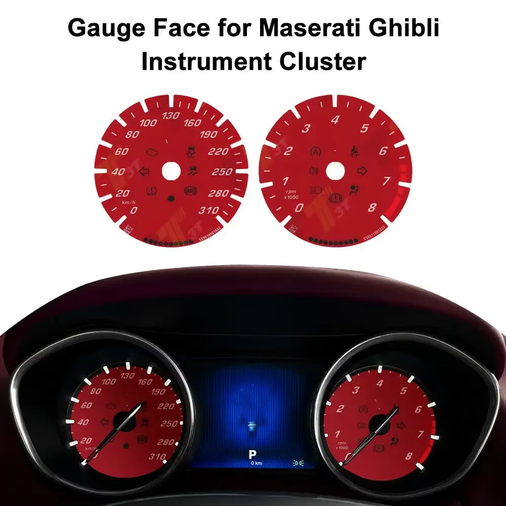 

Counter Faces Gauge 310KM/H For Maserati Quattroporte Levante Ghibli Instrument Cluster DIALS