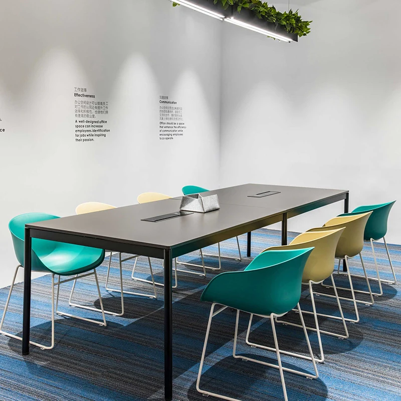 طاولة اجتماعات صغيرة حديثة طاولة صغيرة De Reunion Foteuil De Bureau مكتب مكتب حديث مكتب مكتب أسود