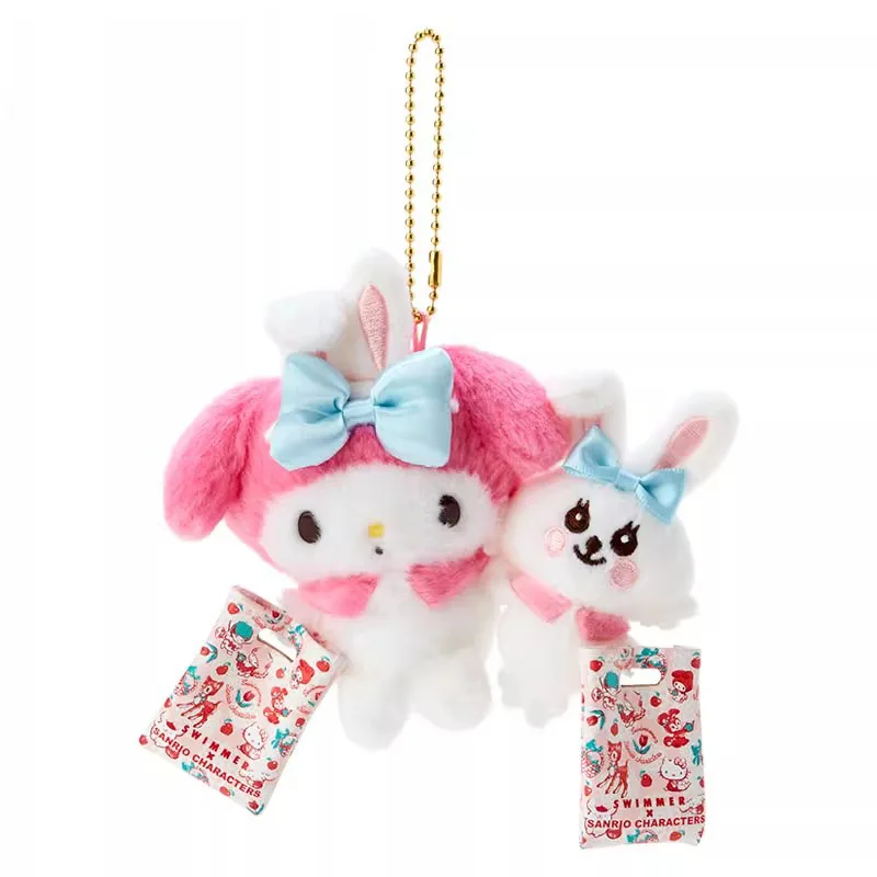 Sanrios Cinnamoroll My Melody Kuromi HelloKittys Pochacco Plushie Doll Anime Cartoon Cute Plush Toys Pendant Keychain Gift 12cm