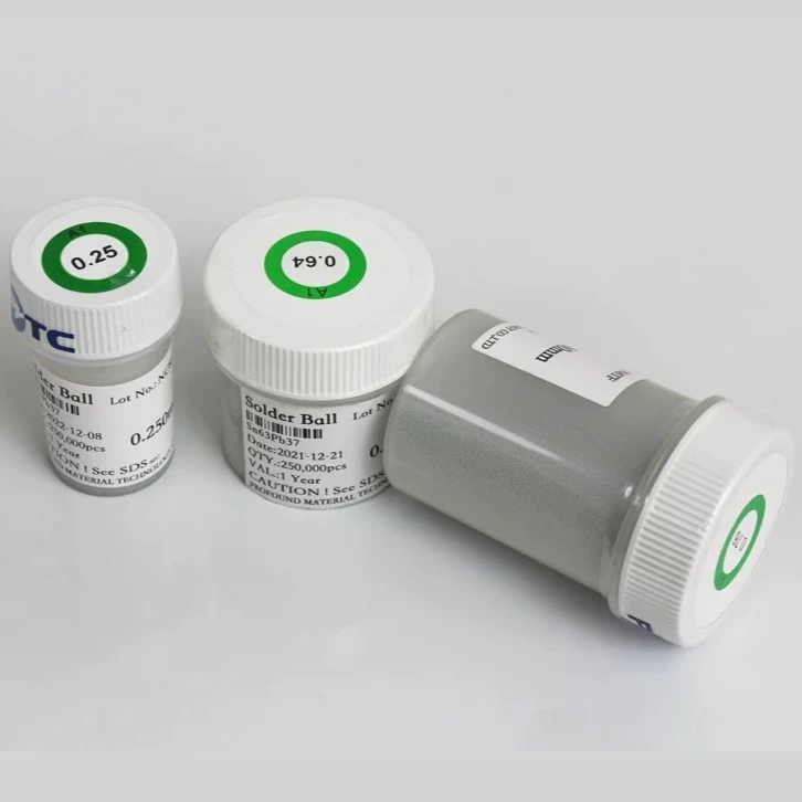 كرات لحام PMTC عالية الجودة خرز القصدير 250K جزيئات 0.2 0.3 0.4 0.45 0.5 0.6 0.76 مللي متر لإعادة صياغة لحام BGA #4