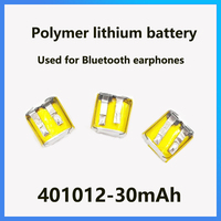 3.7V 30mah 401012 Lithium Polymer Rechargeable Battery For Bluetooth-compatible Headset