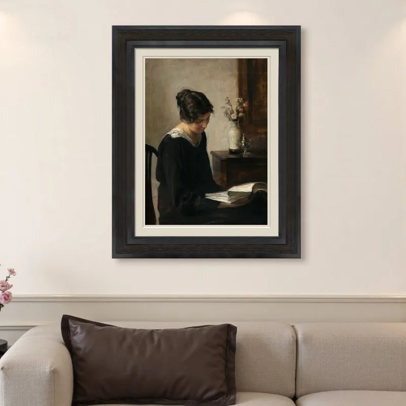 Luxury Vintage Picture Frame Wooden Customize Wall Picture Frame Hanging Painting Ornaments Cuadros Para Fotos Room Decoration