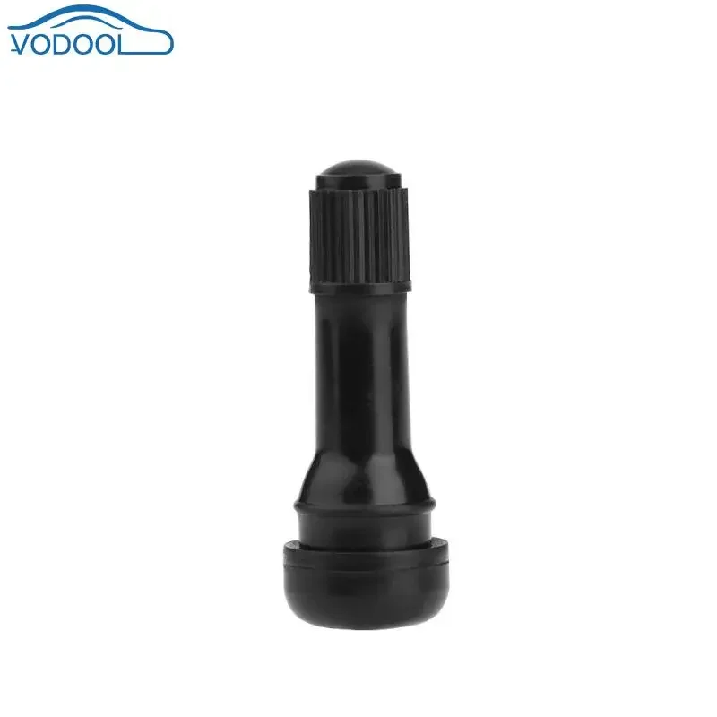 VODOOL 1pc/ 4pcs Black TR438 Snap-in Rubber Tubeless Tire Car Wheel Tyre Valves with Dust Caps Car Accessories