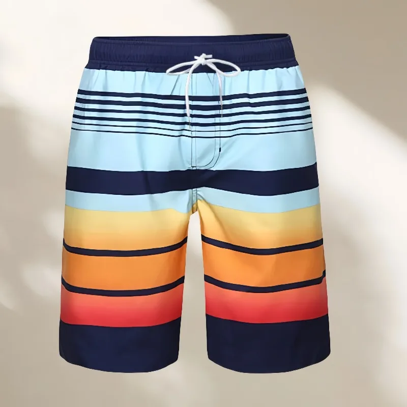 2025 New Comfortable Beach Pants, Motorcycle Breathable Loose Shorts 3D Printed Pattern Quick Drying Sports Surfing Casual Pants