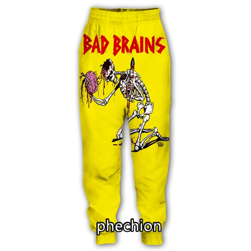 Phechion nowa moda męska/damska Bad Brains 3D drukowane spodnie casualowe nowość Streetwear męskie luźne sportowe spodnie Q13