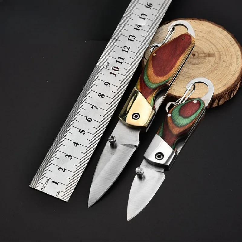 

Wilderness exploration Self Defense Folding knife Outdoor High hardness Camping Fruit and Multifunction Tools Mini Pocket Knives