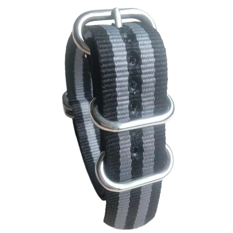 Nylon Watch Band 18mm 20mm 22mm 24mm Nato Strap Premium Army Sport Loop Dropshipping Military black buckle Belt bracelet