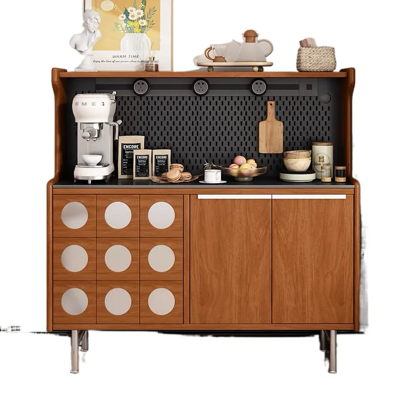 

boxwood Nordic medieval meal side integrated retro tea against the wall locker coffee living room storage solid wood entrance