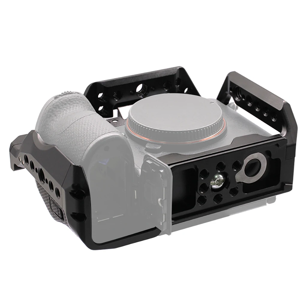 Cámara Cage Rig Video película estabilizador de fabricación de películas con soporte de zapata fría para cámara Sony A9III A1II DSLR montaje de trípode Arca-Swiss