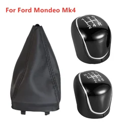 Car Gear Shift Knob Boot Cover for Ford Mondeo Mk4 IV 4 2007 2008 2009 2010 2011 2012 2013 2014 Stick Lever Gaiter  Accessories