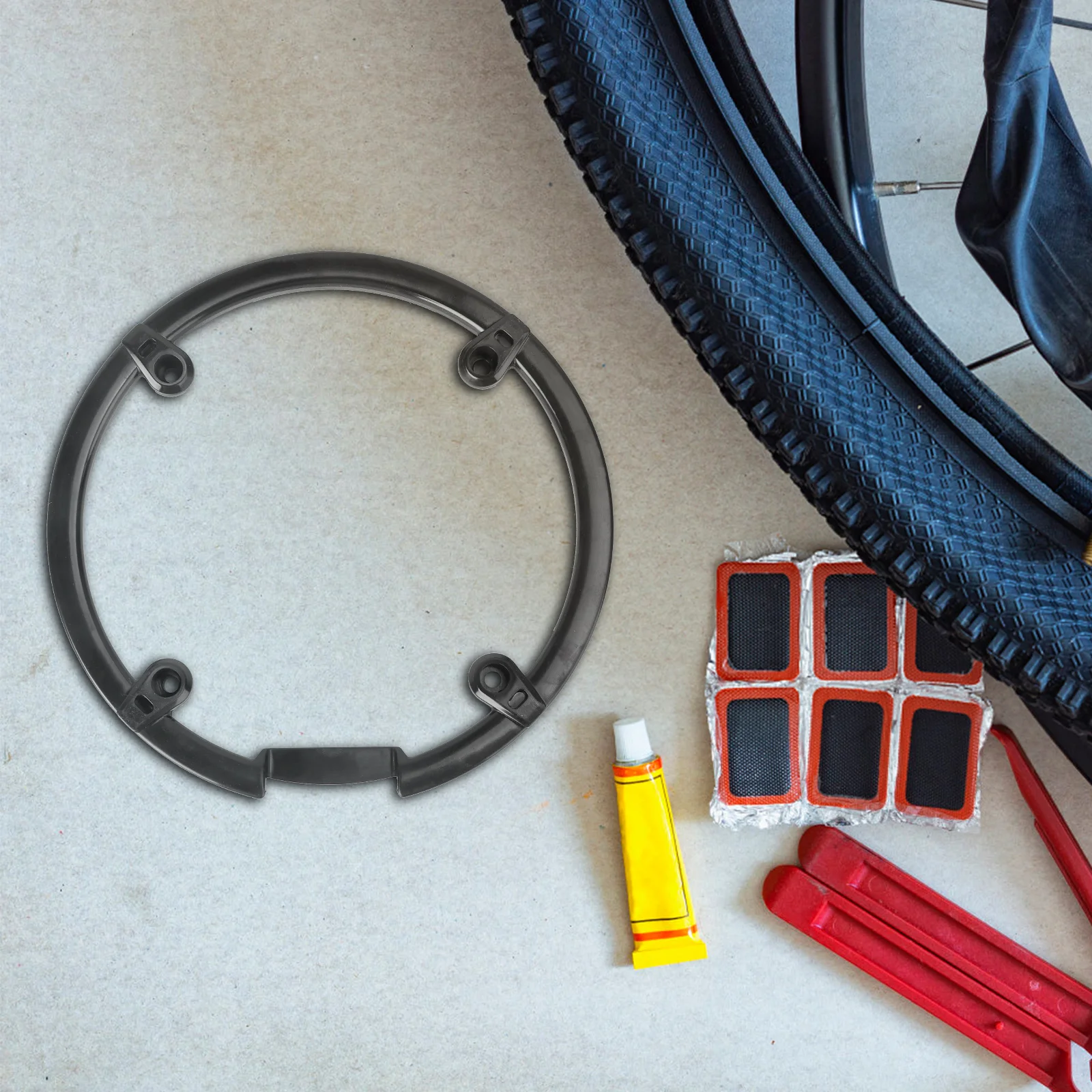 

Велосипедный щиток для шатунов, пластиковая зубчатая пластина, защитная крышка, смазочная защита для цепи, легкий противоизносный M590, черный