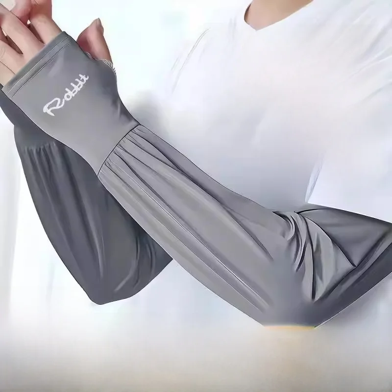 men's-ice-silk-extended-wide-ice-sleeves-loose-uv-protection-sunscreen-arm-covers-anti-uv-sleeve-covers-summer-large-size