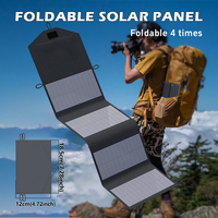 500W Foldable Solar Panel Fast Charger USB 5V DC Full  Power Solar Panel Mobile Power Bank For Camping