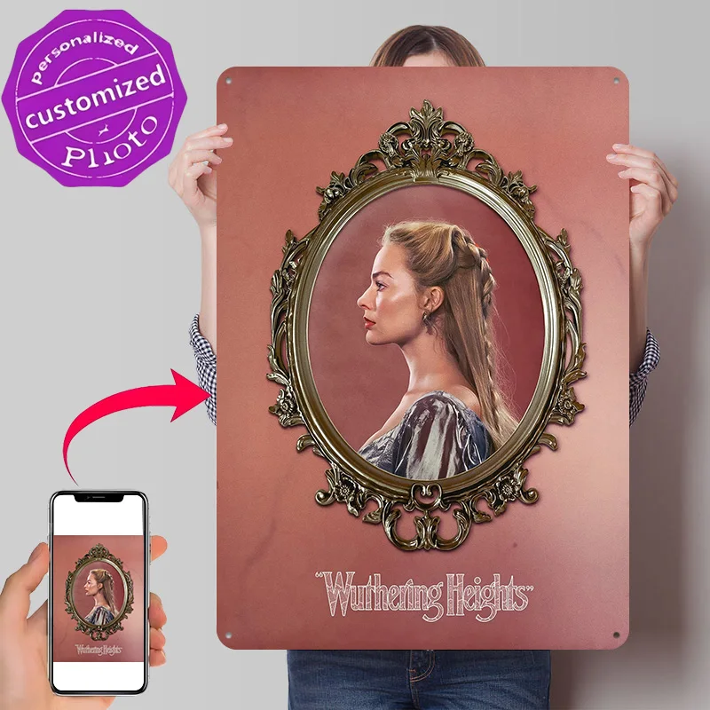 Wuthering Heights Movie 3D Texture Printed Poster Custom Vintage Metal Tin Plate Sign for Wall Art Decoration Room Decor Luxury