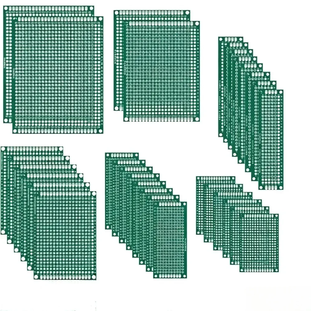 1/5/10PCS Double‑Sided Universal PCB Prototype Board 2x8/3x7/4x6/5x7/7x9/8x12/9x15cm Printed Circuit Plate For Soldering Project