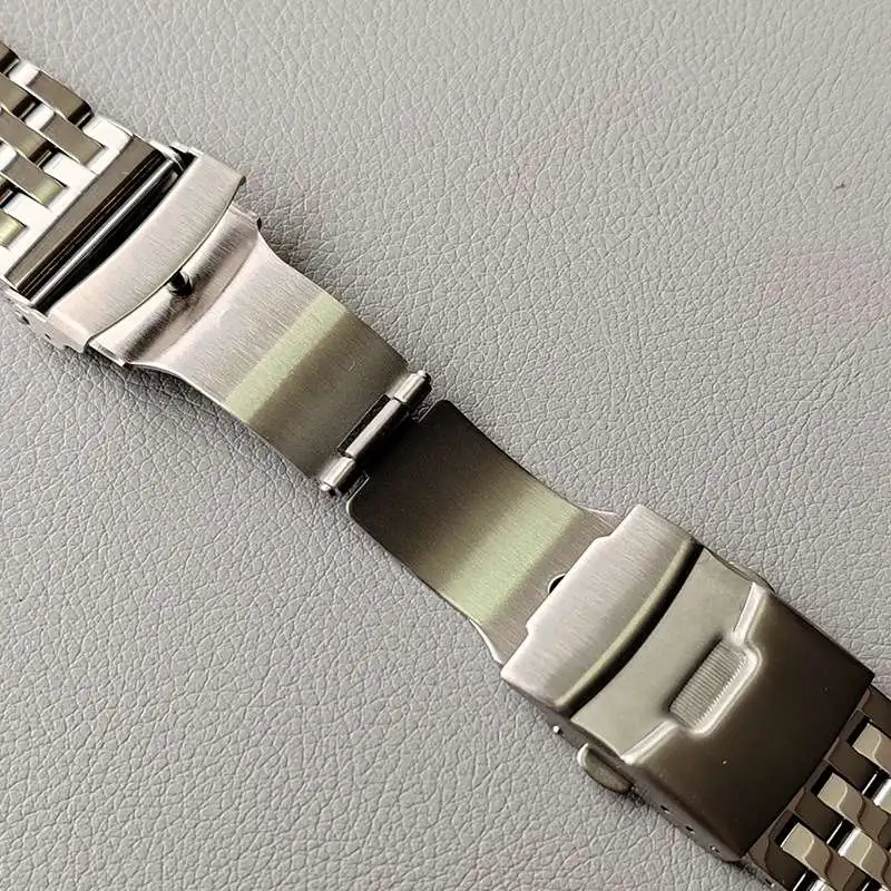 20mm 22mm stainless steel Jubilee Straight End Watch Band Strap Bracelet Fit For SEIKO TISSOT CASIO OMEGA TIMEX Universary Watch