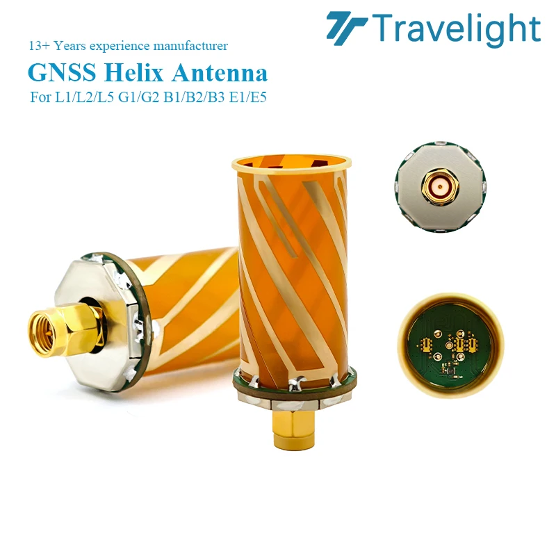 TAN1216Q25A Four Spiral Antenna High Precision GNSS Multiband SMA Connector GPS GNSS Active Quadrifilar Helix Antenna