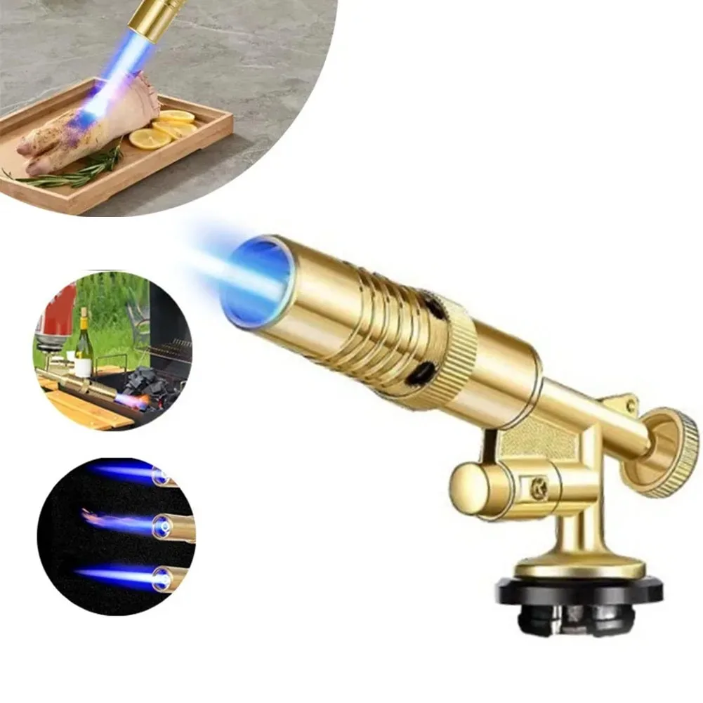 Welding Torch Gas Burner Flame Gun Blower Pure Copper Gas Torch Brazing Cooking Barbecue Auto Ignition Gun Kitchen Baking Tool