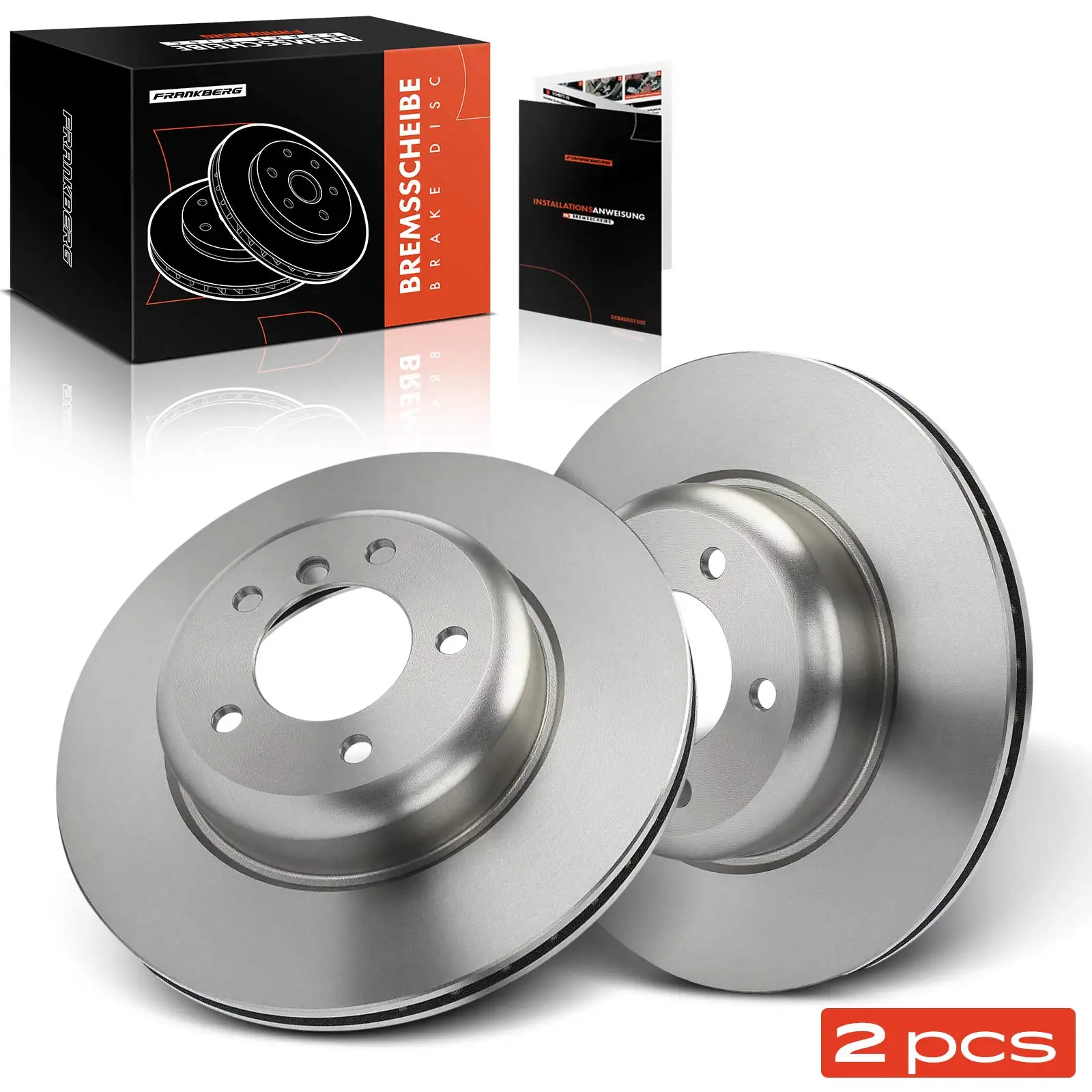 Frankberg 2x Bremsscheibe Vorderachse Links Rechts für BMW Z4 Roadster E89 2.0L 3.0L 2009-2016 34116782601 34116794427