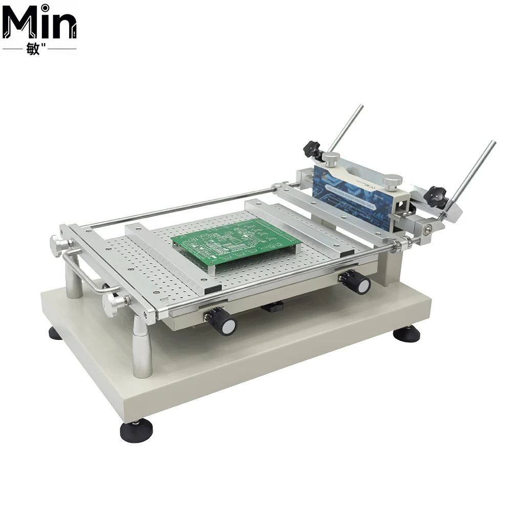 Adjustable Frameless Solder Paste Screen Printing Manual SMT Stencil Printer Platform for PCB Printing Application
