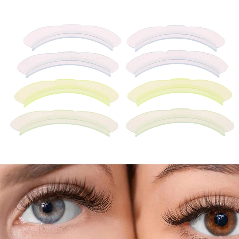 1 Paar Lash Lift Siliconen Pads Boogvormige Wimper Permanent 3d Krultang Ooglapjes Applicator Tools Wimpers Extensie Accessoires